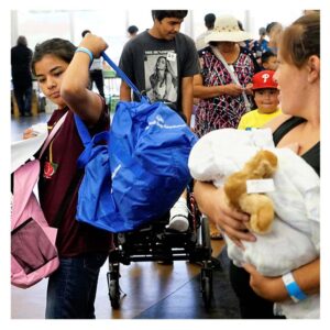 Charity Donations to Los Angeles Children Receiving School Supplies